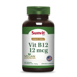 Vitamina B12 12 mcg 60 Caps - Sunvit