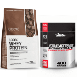 100% whey protein ostrovit 1.5lbs + Creatina inner armour 400gr