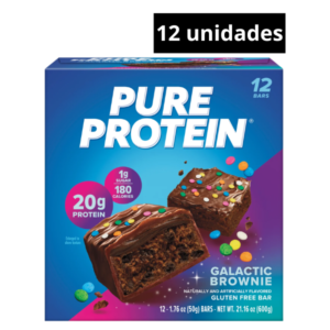Caja (12 unidades) Galactic Brownie 20gr proteina – 50g
