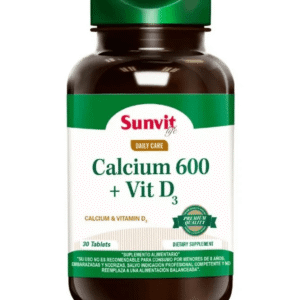 Calcio 600 + Vit D3 Sunvit 30 Tabletas