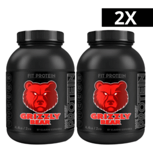 2x 100% Whey Protein Grizzly Bear 4lbs (60 serv) - Elige sabores-