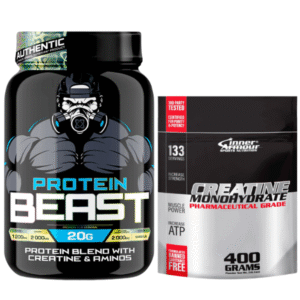 (Pack 15) Beast protein 1.8lbs + Creatina monohidratada inner armour 400gr