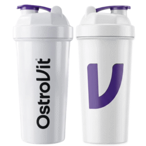 Shaker 700ml Blanco con morado - Ostrovit