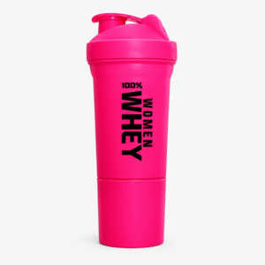 Shaker Rosa 100% Whey Women (Cn compartimiento)