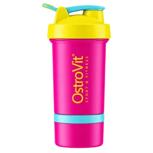 Shaker c/n compartimiento 700ml - Ostrovit- Rosa