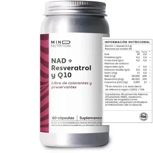 NAD con Resveratrol y Q10 (60caps) - Mind Nutrition