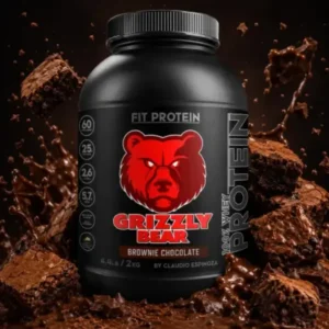 Fit Protein Whey Grizzly Bear 60 Servicios 4lbs - CHOCOLATE BROWNIE