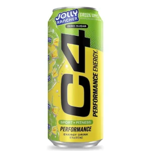 Energetica C4 Energy Drink (473 ml) - Sabores - JOLLY RANCHER GREEN APPLE